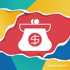 financial money bag icon N6