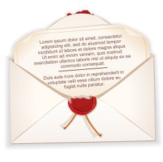 Open Envelope with a Letter Vector