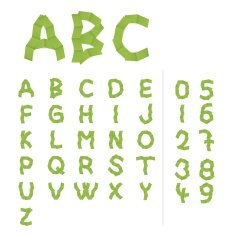 paper alphabet letters N3
