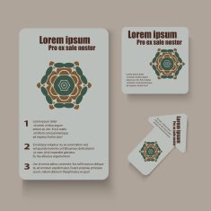 Brochures design for social infographic diagram presentation N8