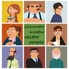 Set of avatars