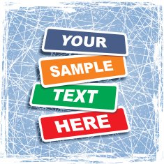 Banners with place for text Vector illustration