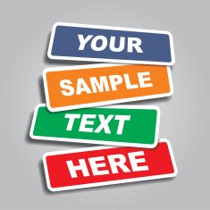 Banners with place for text Vector illustration N2