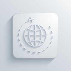 Vector modern tourism light icon