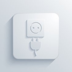 Vector modern plug light icon
