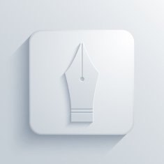 Vector modern Fountain pen light icon