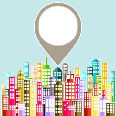 Colorful Abstract City Skyline Vector N6