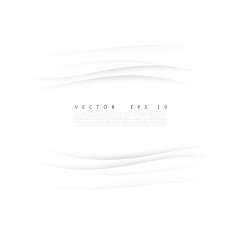 Vector white of wavy banner N4