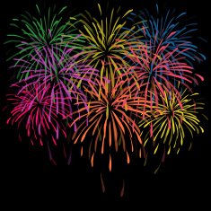 Happy New Year fireworks