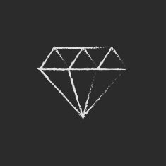 Diamond icon drawn in chalk N3