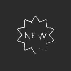 New tag icon drawn in chalk N2