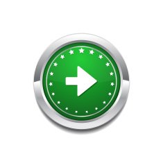 Right Key Circular Vector GreenWeb Icon Button
