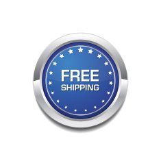 Free Shipping Glossy Shiny Circular Vector Button N3