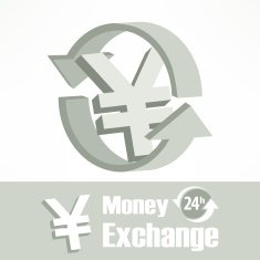Yen symbol in grey