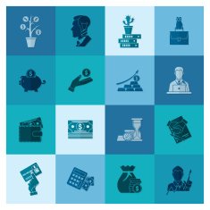 business and finance icon set N123