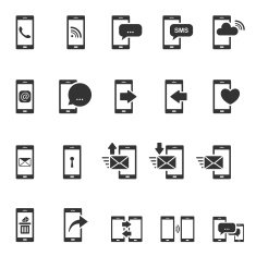 Phone and communication set Vector EPS10 N5
