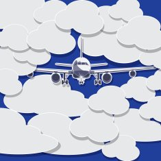 Plane on the Visibility was poor sky and has cloud
