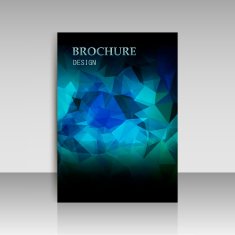 Abstract modern cover report brochure flyer template N6