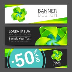 abstract ecology concept background design banner template N2