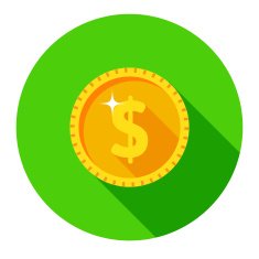 Vector Gold Coin Icon