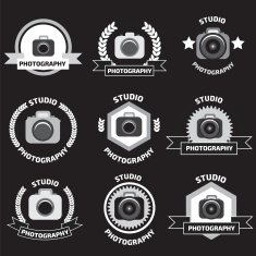 Foto studio logo set emblem N2