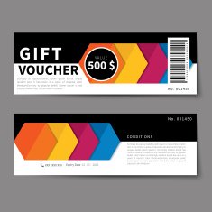 gift voucher discount template flat design N2