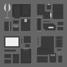 Mock up for Logo presentation corporate identity template