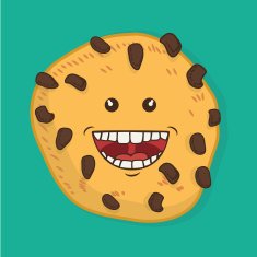 Funny cartoon face N26