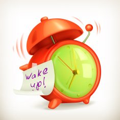 Alarm clock vector icon