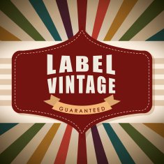 Vintage and retro label design N10