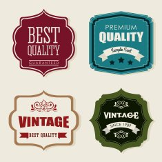 Vintage and retro label design N14