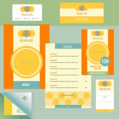 Templateand corporate identity identification of vegetari
