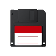 Vector modern diskette on white background N2
