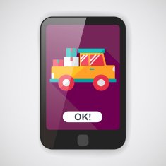 Transportation truck flat icon with long shadow eps10 N34