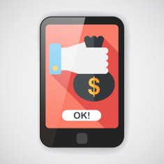 person holding money flat icon with long shadow eps10 N6