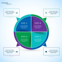 Vector circle infographic N29