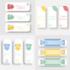 Multiple Infographic template Vector illustration N2