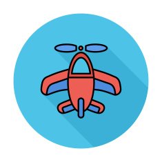 Airplane toy icon N3