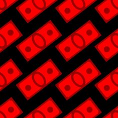 Blood money seamless pattern Dollars on fear and war