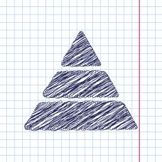 Vector pyramid icon Eps10