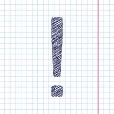 Vector exclamation mark icon Eps10