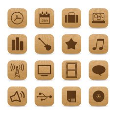 Wooden Icon - computer system