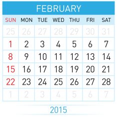 Monthly calendar