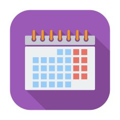 Calendar flat icon N3