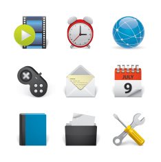 Mobile Phone and Communicatoin Icons Set