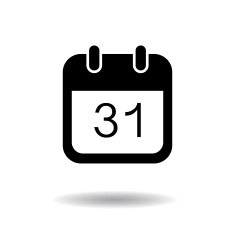 calendar icon vector illustration eps10 on white background