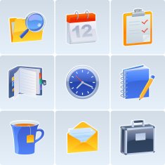 Office icon set N6