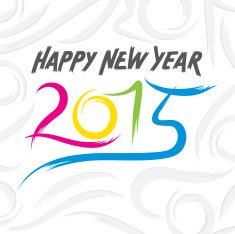 creative happy new year 2015 design
