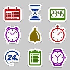 Time icon set