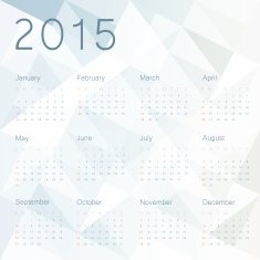 Abstract background with calendar 2015 Vector